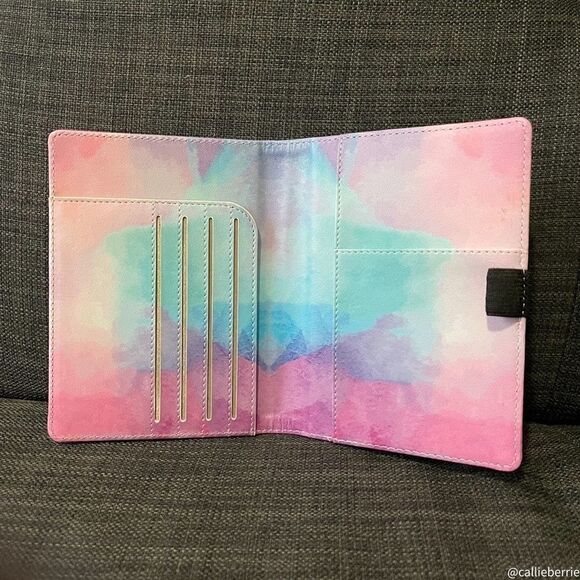 Watercolour Passport Wallet with RFID Protection - Picture 3 of 4